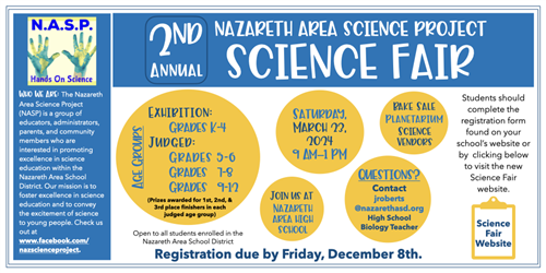  NASD 2nd Annual Science Fair